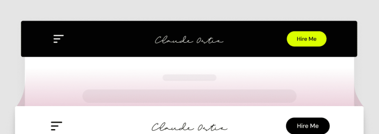 Sticky Header with Logo & Background Color Shift & shrink Header