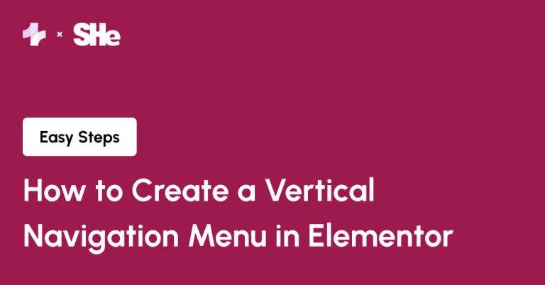 How to Create a Vertical Navigation Menu in Elementor from Sticky Header Effects for Elementor