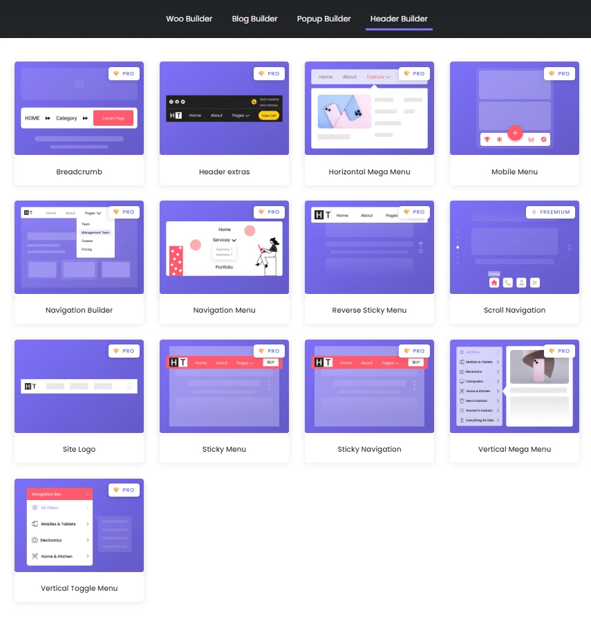 she add navigation menu 4 from Sticky Header Effects for Elementor