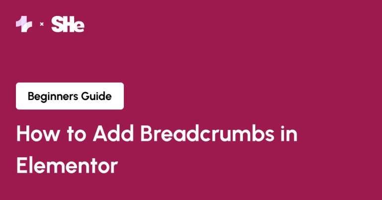 How to Add Breadcrumbs in Elementor from Sticky Header Effects for Elementor