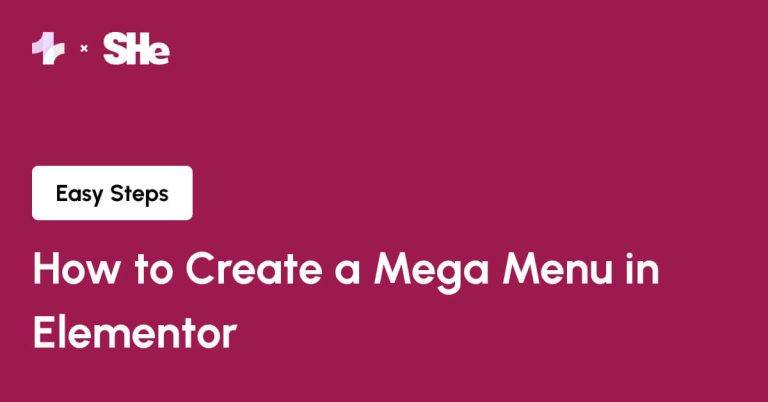 How to Create a Mega Menu in Elementor from Sticky Header Effects for Elementor