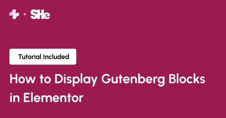 How to Display Gutenberg Blocks in Elementor from Sticky Header Effects for Elementor