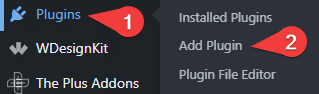 She Add New Plugin from Sticky Header Effects for Elementor