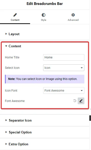She Breadcrumbs Bar Content Home Title from Sticky Header Effects for Elementor
