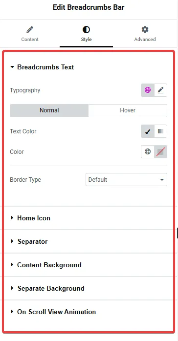 She Breadcrumbs Bar Style from Sticky Header Effects for Elementor