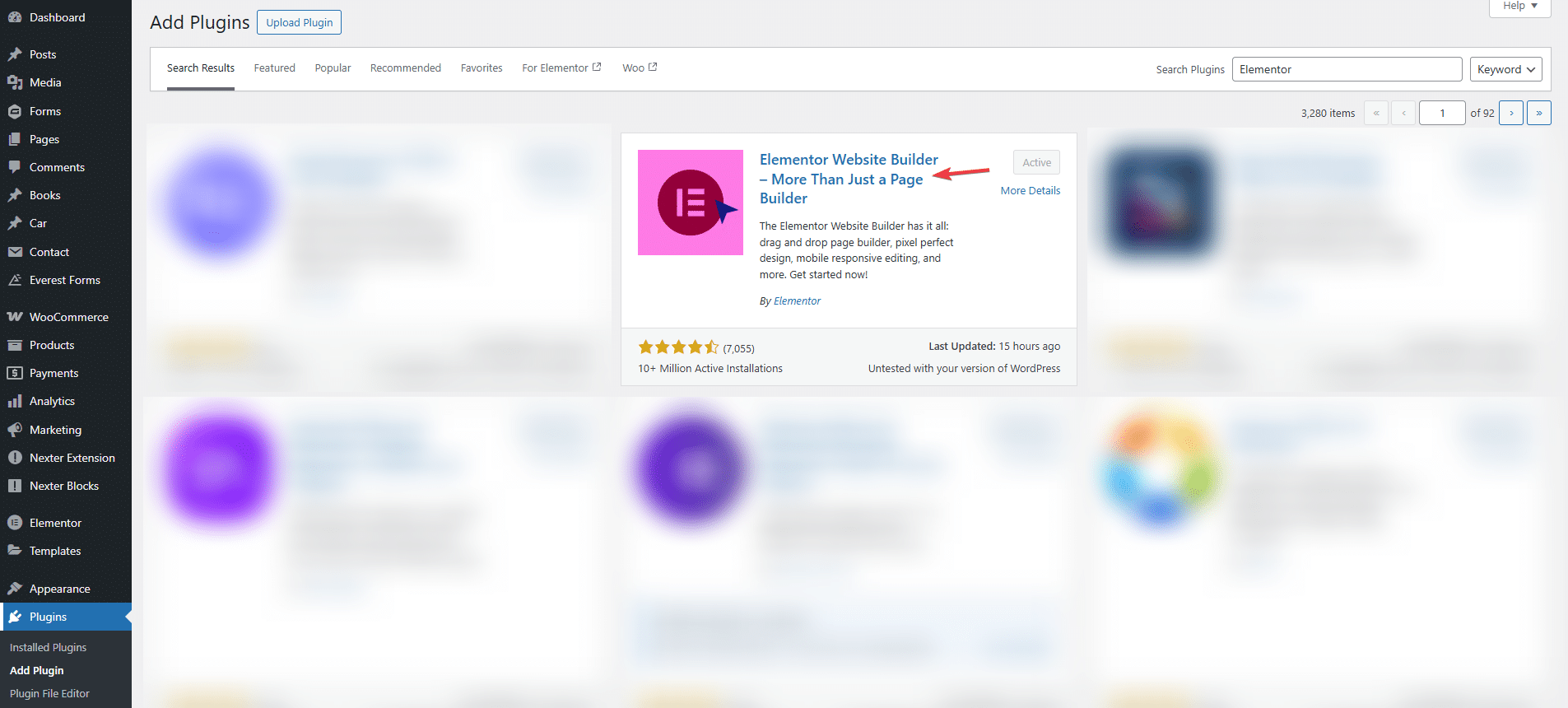 She Elementor Intsall from Sticky Header Effects for Elementor