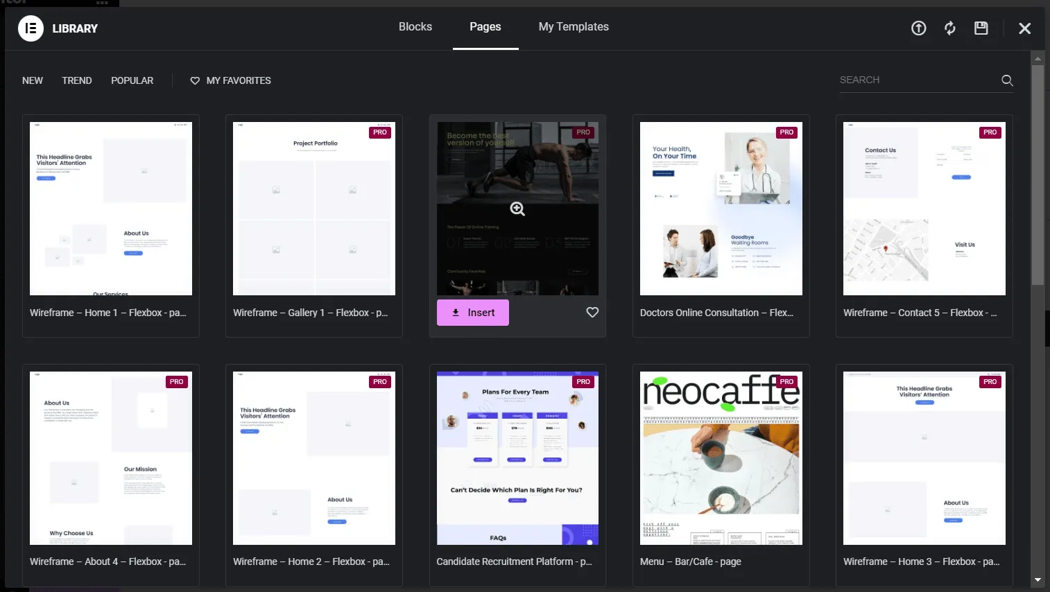 She Elementor Template Library from Sticky Header Effects for Elementor
