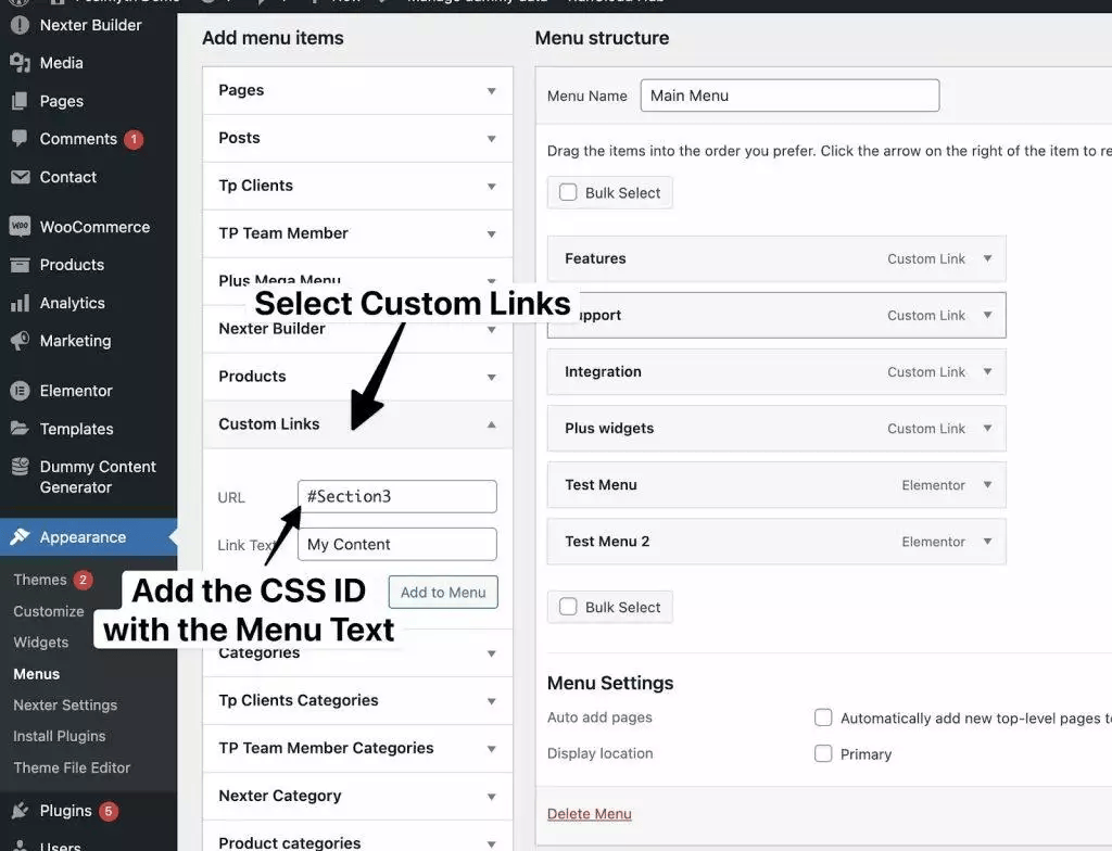 She How to Add Anchor Links in Elementor Navigation Menus from Sticky Header Effects for Elementor