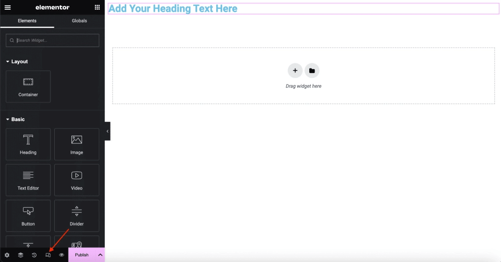 She Responsive options from Sticky Header Effects for Elementor