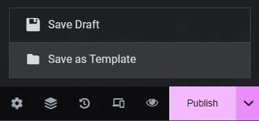 She Save as Template from Sticky Header Effects for Elementor