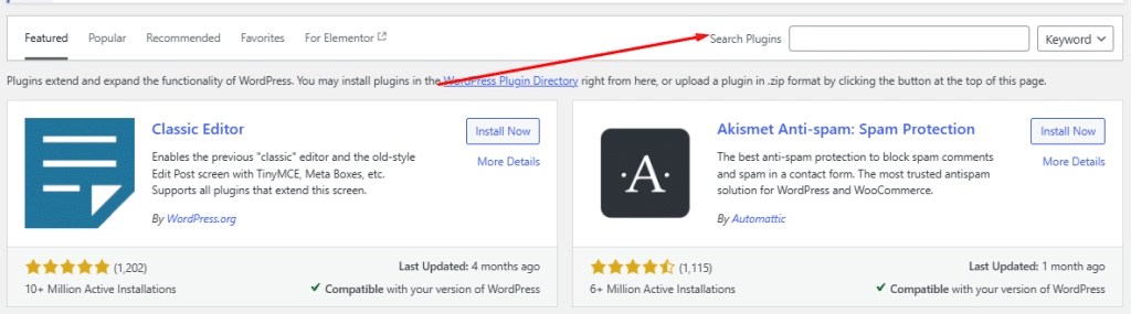 She Search Plugins from Sticky Header Effects for Elementor