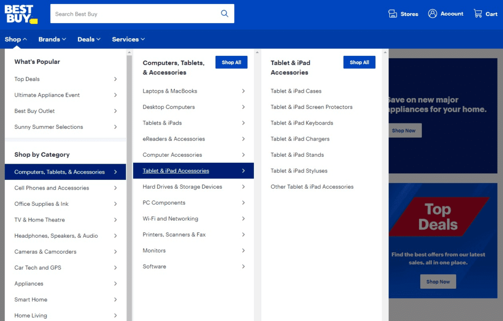 she what is mega menu from Sticky Header Effects for Elementor