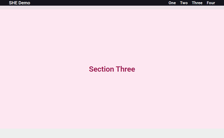 A section landing below a sticky Elementor header via anchor offset